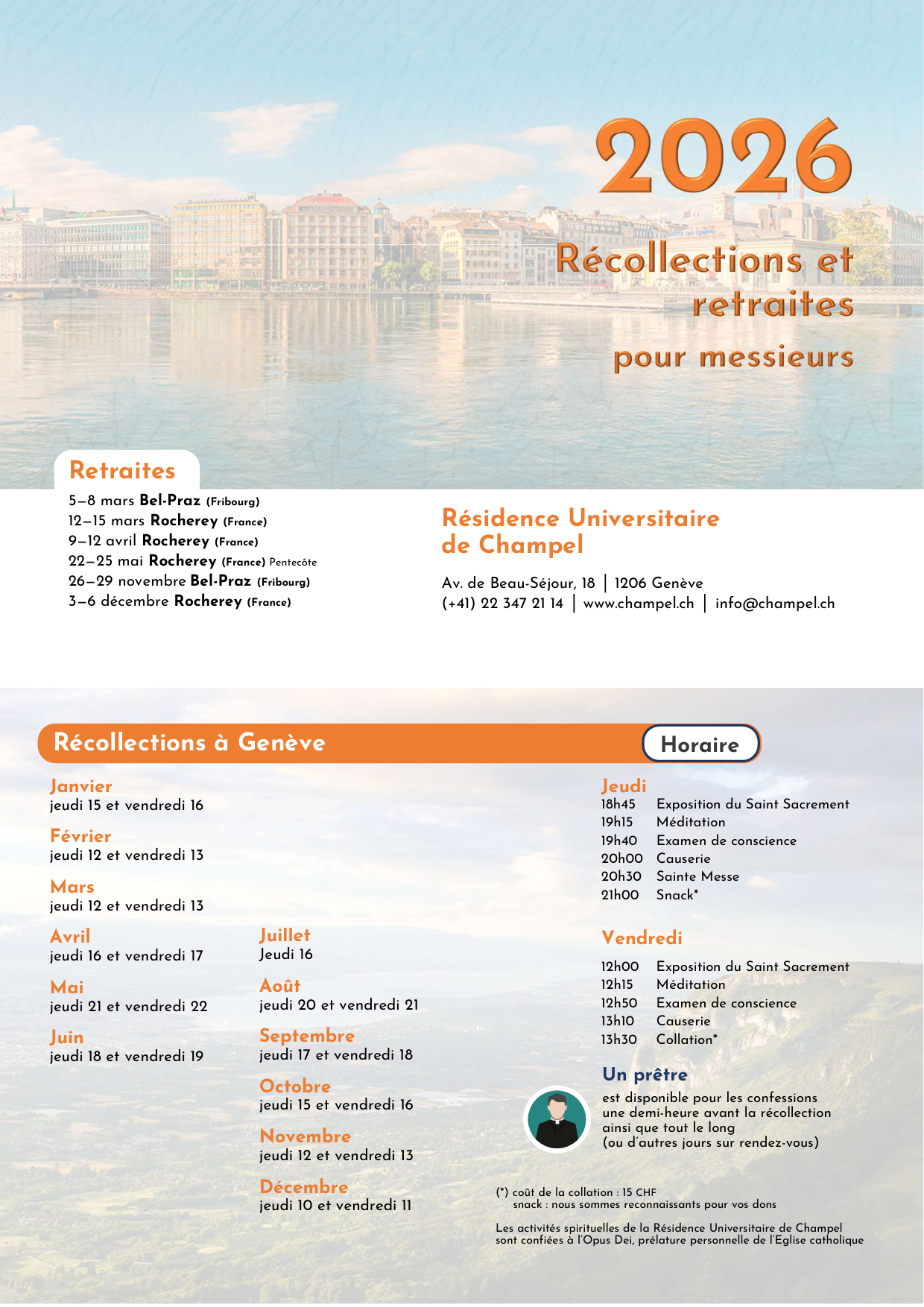 récos et retraites 2026 - image
